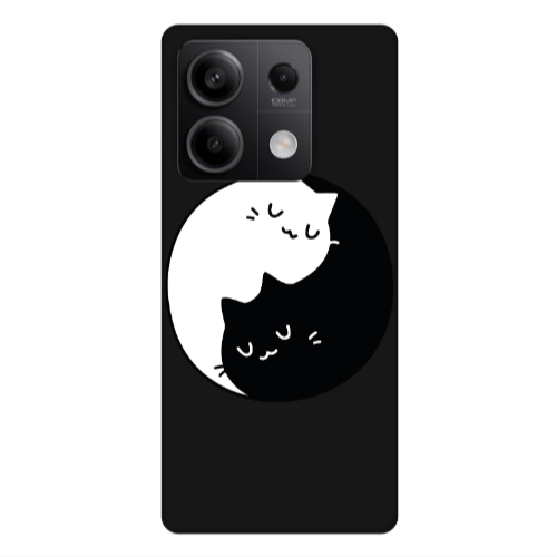 Xiaomi Redmi Note 13 5G Bundle of love Black Colored Silicone TPU Θήκη