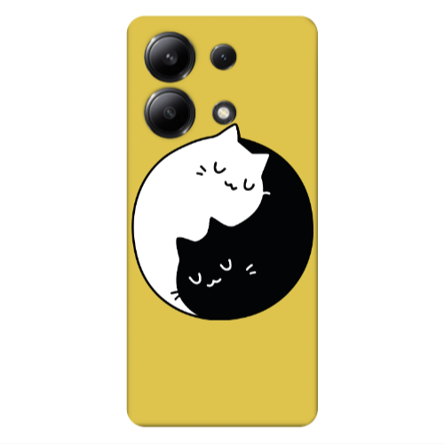 Xiaomi Redmi Note 13 4G Bundle of love Yellow Colored Silicone TPU Θήκη