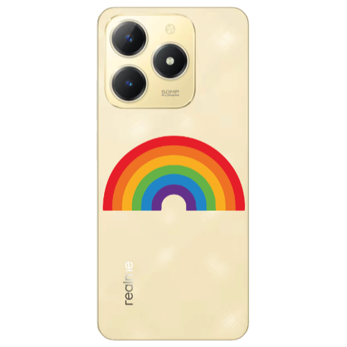 Realme C61 Rainbow Mini Transparent Silicone TPU Θήκη