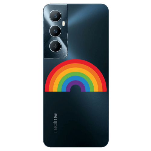 Realme C65 Rainbow Mini Transparent Silicone TPU Θήκη