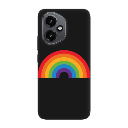 Honor Magic 400 Rainbow Mini Black Colored Silicone TPU Θήκη