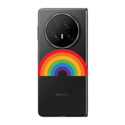 Honor Magic V5 Rainbow Mini Transparent Silicone TPU Θήκη