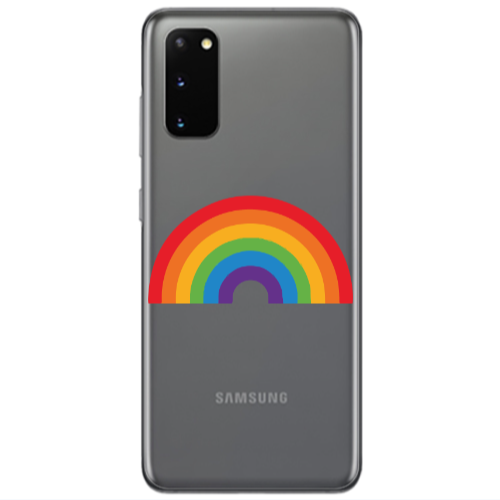 Samsung S20 Rainbow Mini Transparent Silicone TPU Θήκη
