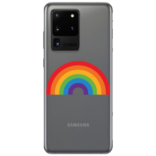 Samsung S20 Ultra Rainbow Mini Transparent Silicone TPU Θήκη