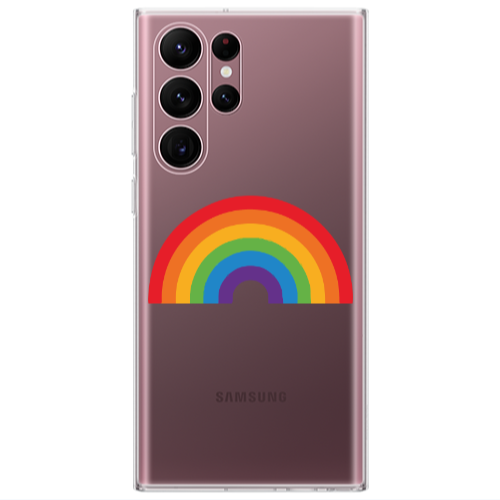 Samsung S22 Ultra Rainbow Mini Transparent Silicone TPU Θήκη