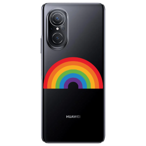 Huawei Nova 9 SE Rainbow Mini Transparent Silicone TPU Θήκη
