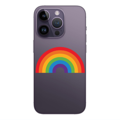 Apple iPhone 14 Pro  Rainbow Mini Transparent Silicone TPU Θήκη