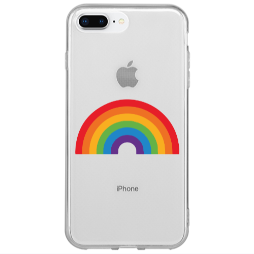 Apple iPhone 7 Plus Rainbow Mini Transparent Silicone TPU Θήκη