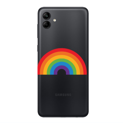 Samsung A04 Rainbow Mini Transparent Silicone TPU Θήκη