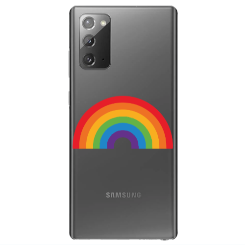 Samsung Note 20 Rainbow Mini Transparent Silicone TPU Θήκη