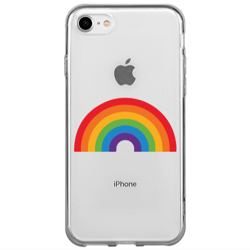 Apple iPhone SE 2020 Rainbow Mini Transparent Silicone TPU Θήκη