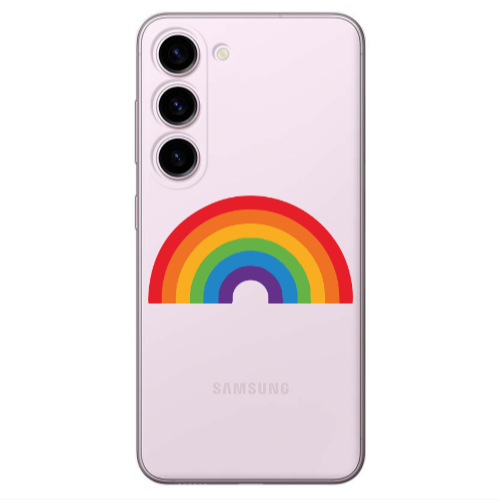 Samsung S23 Plus Rainbow Mini Transparent Silicone TPU Θήκη
