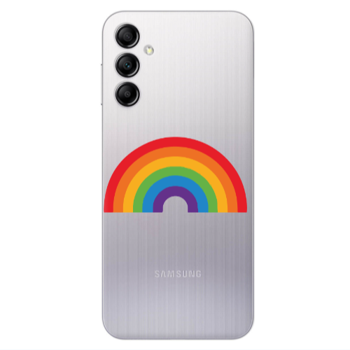 Samsung A14 5G Rainbow Mini Transparent Silicone TPU Θήκη
