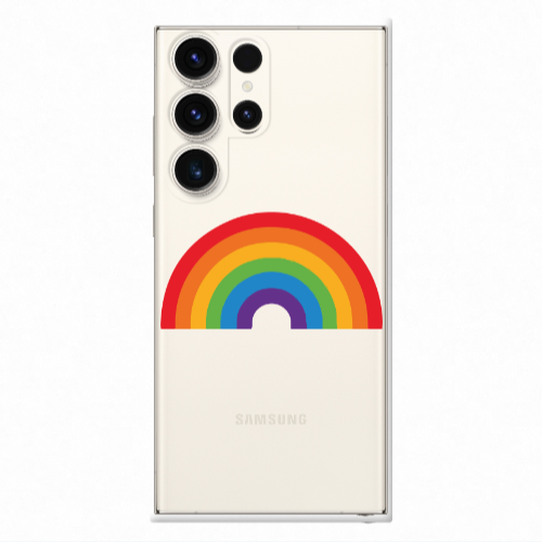 Samsung S23 Ultra Rainbow Mini Transparent Silicone TPU Θήκη