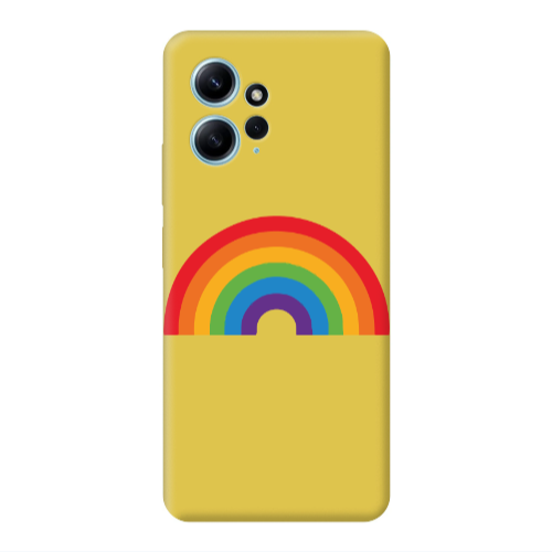 Xiaomi Redmi Note 12 4G Rainbow Mini Yellow Colored Silicone TPU Θήκη
