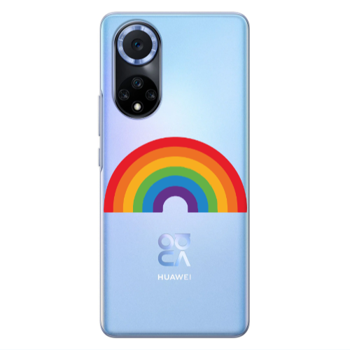 Huawei Nova 9 Rainbow Mini Transparent Silicone TPU Θήκη