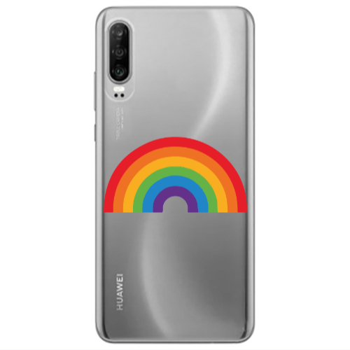 Huawei P30 Rainbow Mini Transparent Silicone TPU Θήκη