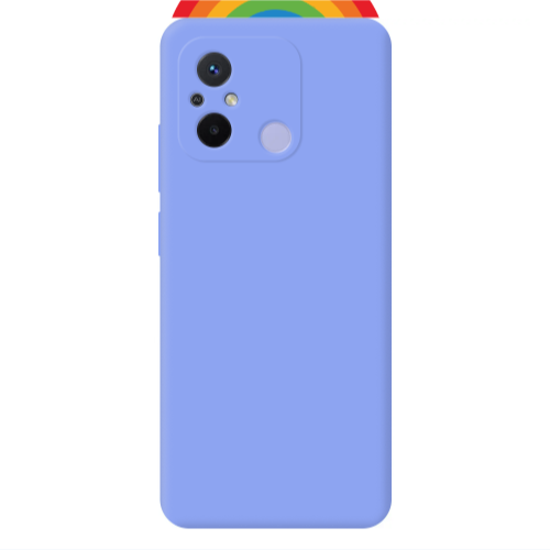 Xiaomi Redmi 12C Rainbow Mini Light Purple Colored Silicone TPU Θήκη