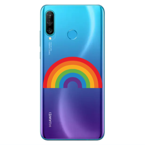 Huawei P30 Lite Rainbow Mini Transparent Silicone TPU Θήκη