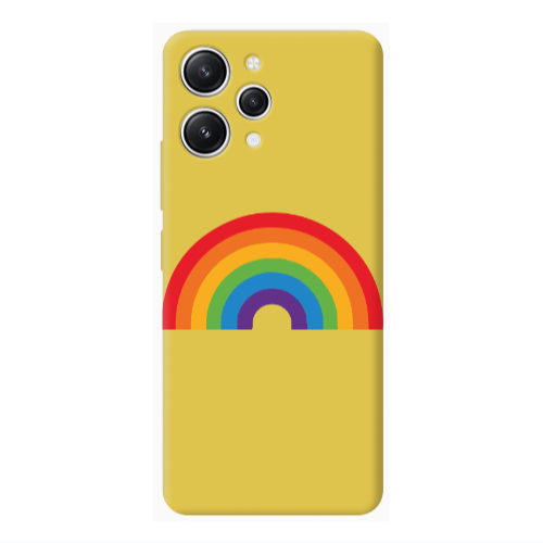 Xiaomi Redmi 12 Rainbow Mini Yellow Colored Silicone TPU Θήκη