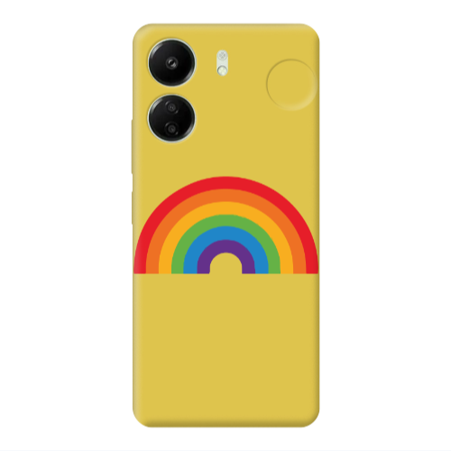 Xiaomi Redmi 13C Rainbow Mini Yellow Colored Silicone TPU Θήκη
