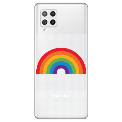 Samsung A42 5G Rainbow Mini Transparent Silicone TPU Θήκη