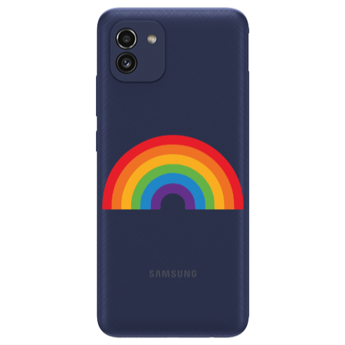 Samsung A03 Rainbow Mini Transparent Silicone TPU Θήκη