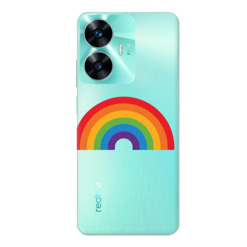 Realme C55 Rainbow Mini Transparent Silicone TPU Θήκη