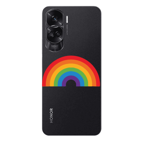 Honor 90 Lite 5G Rainbow Mini Transparent Silicone TPU Θήκη