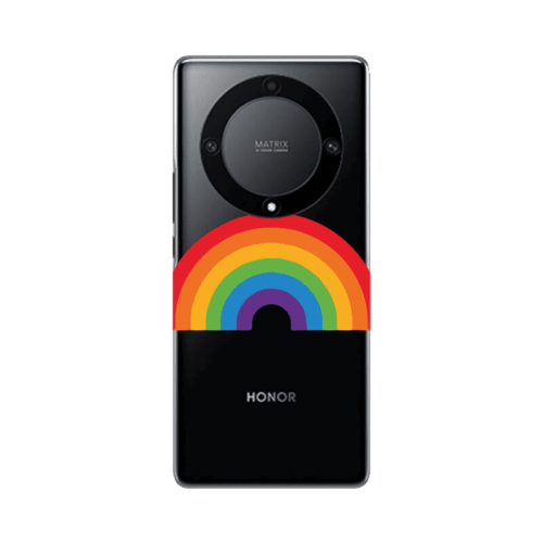 Honor Magic5 Lite 5G Rainbow Mini Transparent Silicone TPU Θήκη