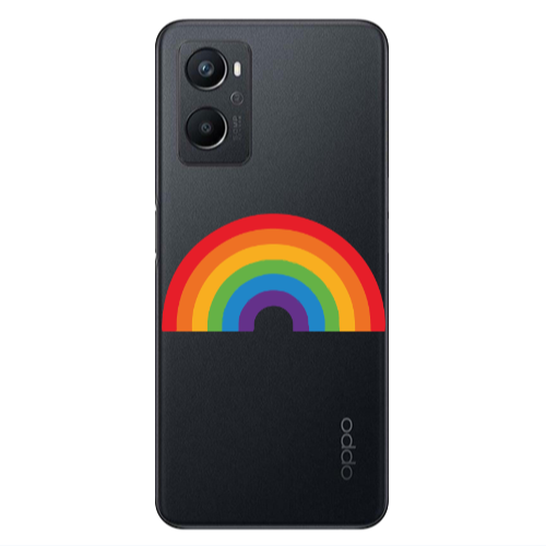 Oppo A 96 Rainbow Mini Transparent Silicone TPU Θήκη