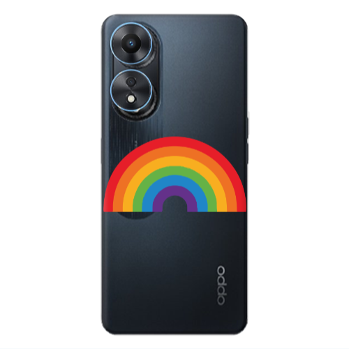 Oppo A 98 Rainbow Mini Transparent Silicone TPU Θήκη