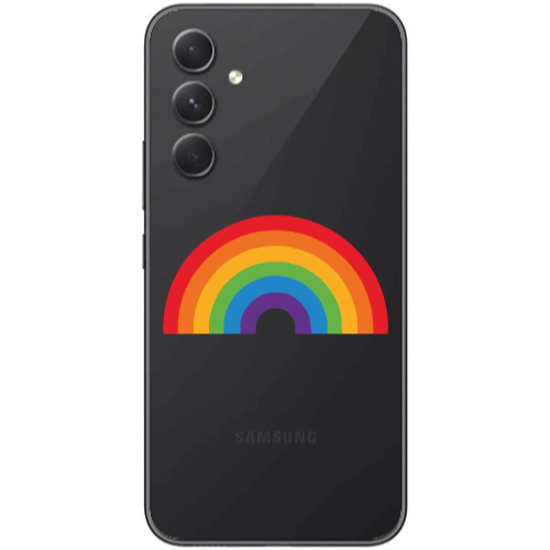 Samsung Galaxy A25 Rainbow Mini Transparent Silicone TPU Θήκη