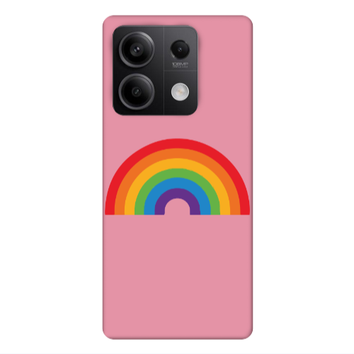 Xiaomi Redmi Note 13 5G Rainbow Mini Pink Colored Silicone TPU Θήκη