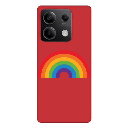 Xiaomi Redmi Note 13 5G Rainbow Mini Red Colored Silicone TPU Θήκη