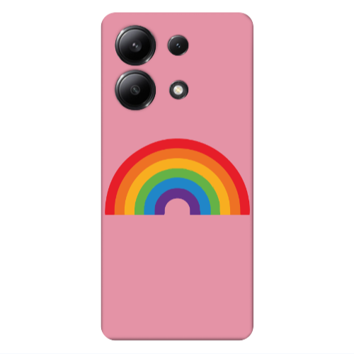 Xiaomi Redmi Note 13 4G Rainbow Mini Pink Colored Silicone TPU Θήκη