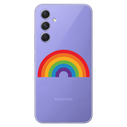 Samsung A55 Rainbow Mini Transparent Silicone TPU Θήκη