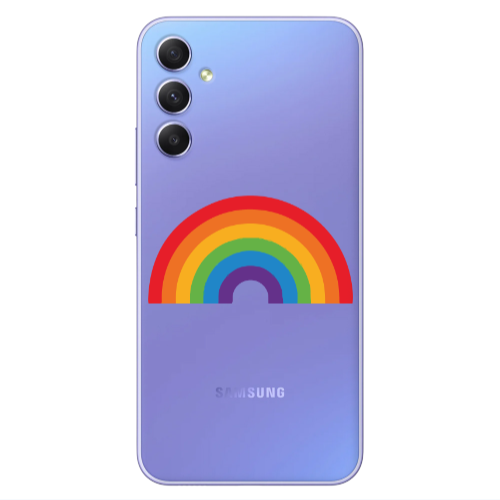 Samsung A25 Rainbow Mini Transparent Silicone TPU Θήκη