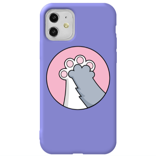Apple iPhone 11  Come on Bro Purple Colored Silicone TPU Θήκη