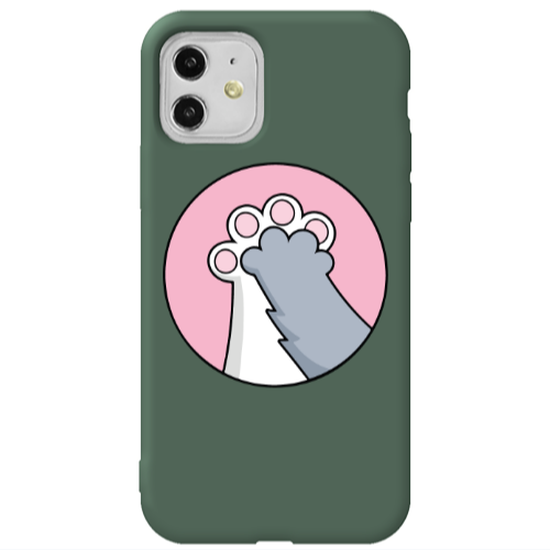 Apple iPhone 11  Come on Bro Dark Green Colored Silicone TPU Θήκη