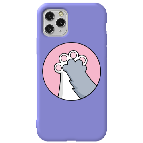 Apple iPhone 11 Pro Come on Bro Purple Colored Silicone TPU Θήκη