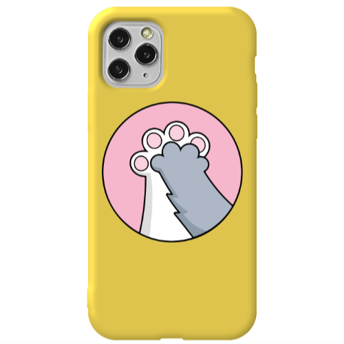Apple iPhone 11 Pro Come on Bro Yellow Colored Silicone TPU Θήκη