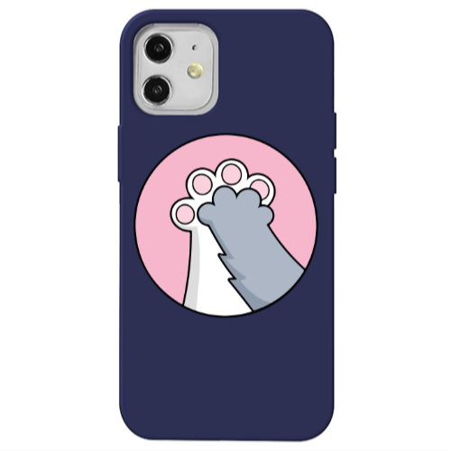 Apple iPhone 12 Come on Bro Dark blue Colored Silicone TPU Θήκη
