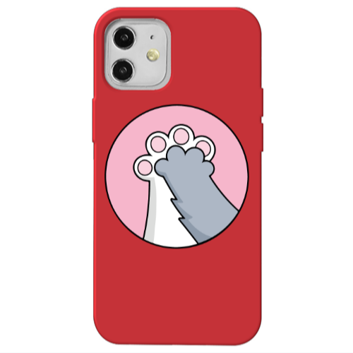 Apple iPhone 12 Come on Bro Red Colored Silicone TPU Θήκη