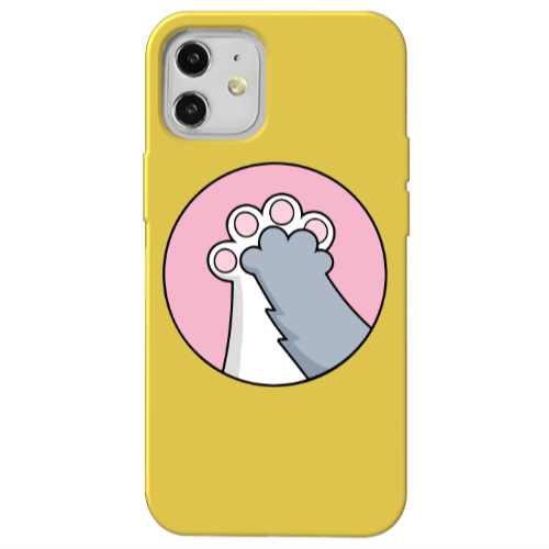 Apple iPhone 12 Come on Bro Yellow Colored Silicone TPU Θήκη