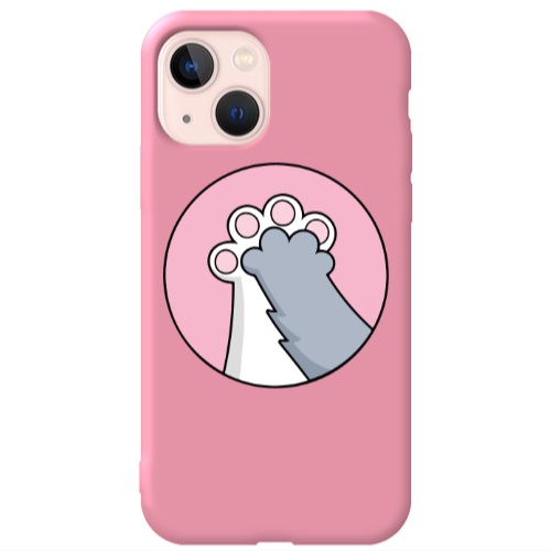 Apple iPhone 13 Come on Bro Pink Colored Silicone TPU Θήκη