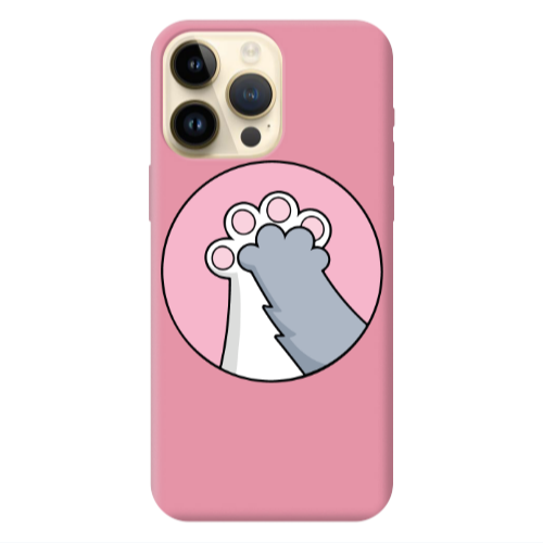Apple iPhone 13 Pro Max Come on Bro Pink Colored Silicone TPU Θήκη