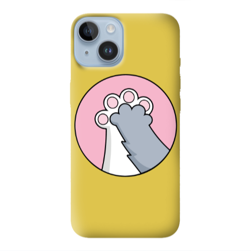 Apple iPhone 14 Plus Come on Bro Yellow Colored Silicone TPU Θήκη