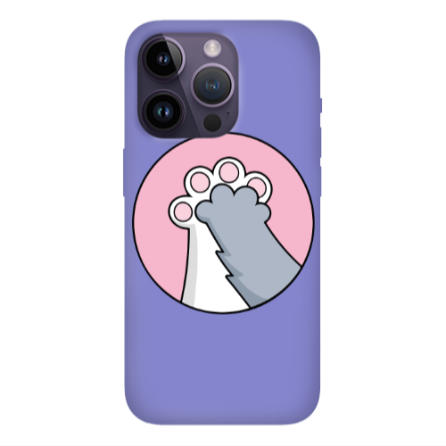 Apple iPhone 14 Pro  Come on Bro Purple Colored Silicone TPU Θήκη