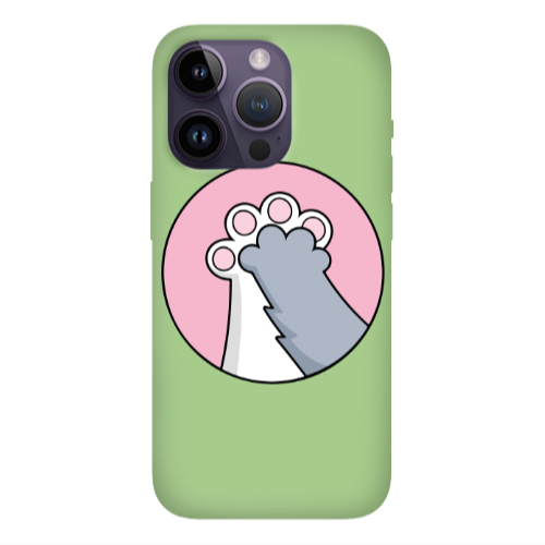 Apple iPhone 14 Pro Max Come on Bro Light Green Colored Silicone TPU Θήκη